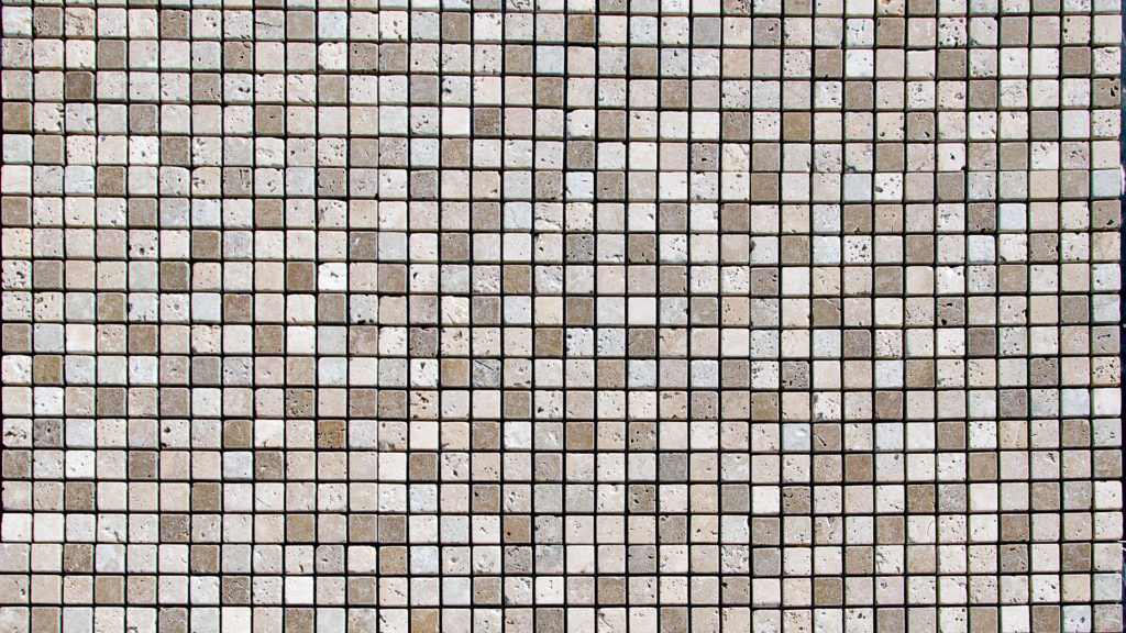 Травертин мозаика "2.5x2.5 Tuscany Mix" Pebble